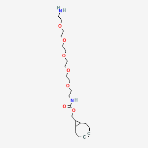 molecular formula C23H40N2O7 B13657096 Bicyclo[6.1.0]non-4-yn-9-ylmethyl (17-amino-3,6,9,12,15-pentaoxaheptadecyl)carbamate 