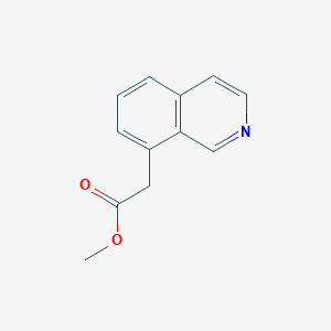 molecular formula C12H11NO2 B13657197 Methyl 2-(isoquinolin-8-yl)acetate 