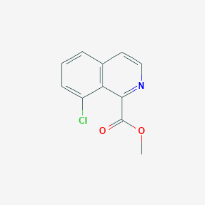 molecular formula C11H8ClNO2 B13657274 Methyl 8-chloroisoquinoline-1-carboxylate 