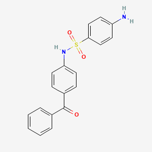 molecular formula C19H16N2O3S B1365732 4-amino-N-(4-benzoylphenyl)benzenesulfonamide 