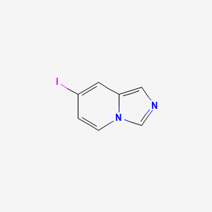 molecular formula C7H5IN2 B13657344 7-Iodoimidazo[1,5-a]pyridine 