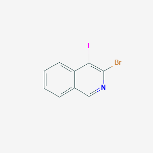 molecular formula C9H5BrIN B13657370 3-Bromo-4-iodoisoquinoline 