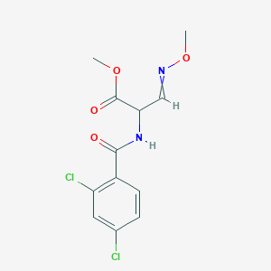 molecular formula C12H12Cl2N2O4 B1365738 Methyl 2-[(2,4-dichlorobenzoyl)amino]-3-(methoxyimino)propanoate 