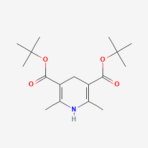 molecular formula C17H27NO4 B1365747 Di-tert-butyl 2,6-dimethyl-1,4-dihydropyridine-3,5-dicarboxylate CAS No. 55536-71-5