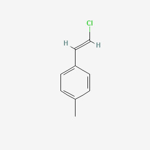 molecular formula C9H9Cl B13657503 (E)-1-(2-Chlorovinyl)-4-methylbenzene 