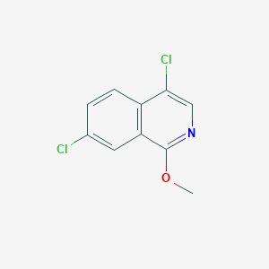 molecular formula C10H7Cl2NO B13657524 4,7-Dichloro-1-methoxyisoquinoline 