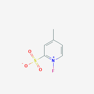molecular formula C6H6FNO3S B136576 N-Fluoro-4-methylpyridinium-2-sulfonate CAS No. 147540-88-3