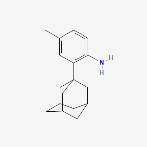 molecular formula C17H23N B1365761 2-(1-Adamantyl)-4-methylaniline 
