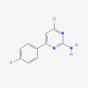 molecular formula C10H7ClFN3 B1365772 4-Chloro-6-(4-fluorophenyl)pyrimidin-2-amine 