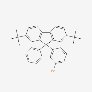 molecular formula C33H31Br B13657724 4'-Bromo-2,7-di-tert-butyl-9,9'-spirobi[fluorene] 