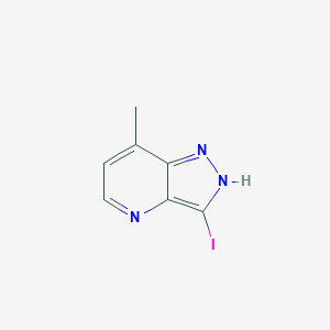 molecular formula C7H6IN3 B13657846 3-Iodo-7-methyl-1H-pyrazolo[4,3-b]pyridine 