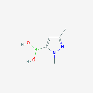 molecular formula C5H9BN2O2 B1365785 1,3-Dimethylpyrazole-5-boronic acid CAS No. 847818-68-2