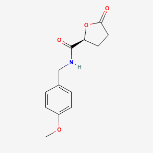 molecular formula C13H15NO4 B13657858 (S)-N-(4-Methoxybenzyl)-5-oxotetrahydrofuran-2-carboxamide 