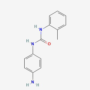 molecular formula C14H15N3O B1365793 1-(4-Aminophenyl)-3-o-tolylurea 