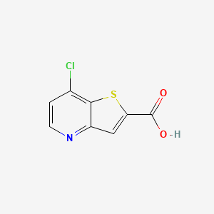 molecular formula C8H4ClNO2S B1365803 7-Chlorothieno[3,2-b]pyridine-2-carboxylic acid CAS No. 596793-57-6