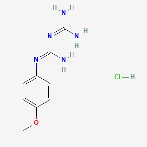 molecular formula C9H14ClN5O B1365804 1-(p-Methoxyphenyl)biguanide hydrochloride CAS No. 4838-56-6