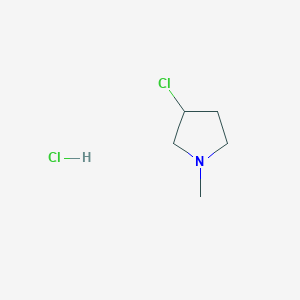 molecular formula C5H11Cl2N B13658072 3-Chloro-1-methylpyrrolidine hydrochloride 