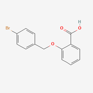 molecular formula C14H11BrO3 B1365808 2-[(4-Bromobenzyl)oxy]benzoic acid CAS No. 860597-33-7