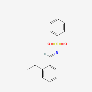 molecular formula C17H19NO2S B13658185 N-(2-Isopropylbenzylidene)-4-methylbenzenesulfonamide 