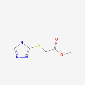molecular formula C6H9N3O2S B1365820 Methyl 2-[(4-methyl-1,2,4-triazol-3-yl)sulfanyl]acetate 