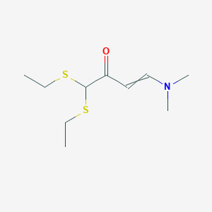 molecular formula C10H19NOS2 B1365830 4-(Dimethylamino)-1,1-bis(ethylsulfanyl)-3-buten-2-one 