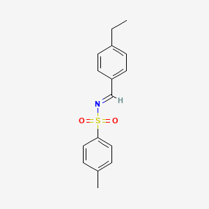 molecular formula C16H17NO2S B13658305 N-(4-Ethylbenzylidene)-4-methylbenzenesulfonamide 