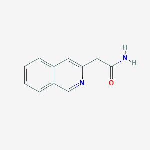 molecular formula C11H10N2O B13658328 2-(Isoquinolin-3-yl)acetamide 