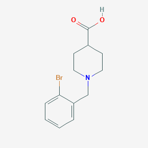 1-[(2-bromophenyl)methyl]piperidine-4-carboxylic Acid