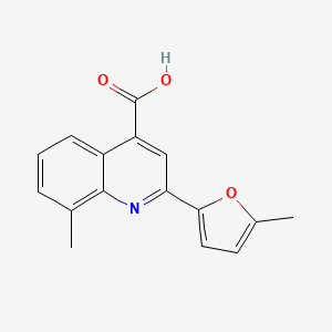 8-Methyl-2-(5-methyl-2-furyl)quinoline-4-carboxylic acid