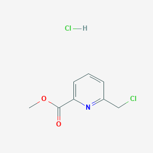 molecular formula C8H9Cl2NO2 B13658538 Methyl 6-(chloromethyl)picolinate hydrochloride 
