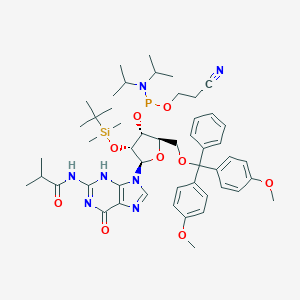 molecular formula C50H68N7O9PSi B136586 I-bu-rG Phosphoramidite CAS No. 147201-04-5