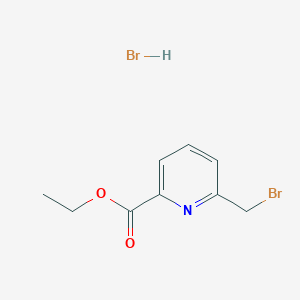 molecular formula C9H11Br2NO2 B13658603 Ethyl 6-(bromomethyl)picolinate hydrobromide 