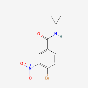 molecular formula C10H9BrN2O3 B1365879 4-bromo-N-cyclopropyl-3-nitrobenzamide CAS No. 1096842-91-9