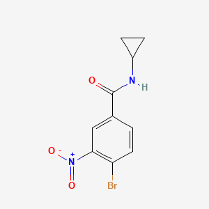 molecular formula C10H9BrN2O3 B1365879 N-Cyclopropyl 4-bromo-3-nitrobenzamide CAS No. 1096842-91-9