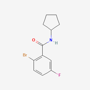 2-bromo-N-cyclopentyl-5-fluorobenzamide