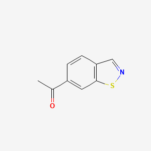 molecular formula C9H7NOS B13658977 1-(Benzo[d]isothiazol-6-yl)ethanone 