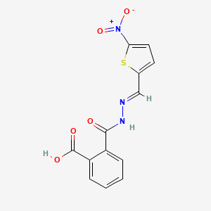 molecular formula C13H9N3O5S B1365907 2-({2-[(5-Nitro-2-thienyl)methylene]hydrazino}carbonyl)benzoic acid 