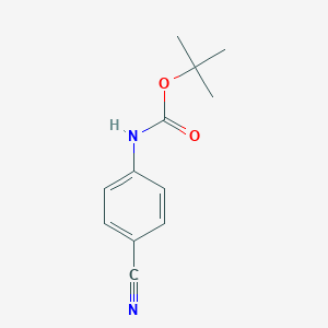 molecular formula C12H14N2O2 B136591 Tert-butyl 4-cyanophenylcarbamate CAS No. 143090-18-0