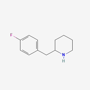 molecular formula C12H16FN B1365924 2-(4-Fluoro-benzyl)-piperidine CAS No. 67157-30-6