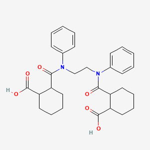 2-[2-(N-(2-carboxycyclohexanecarbonyl)anilino)ethyl-phenylcarbamoyl]cyclohexane-1-carboxylic acid