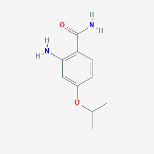 molecular formula C10H14N2O2 B13659294 2-Amino-4-isopropoxybenzamide 