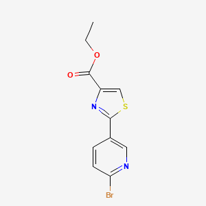 molecular formula C11H9BrN2O2S B13659416 Ethyl 2-(6-Bromopyridin-3-yl)thiazole-4-carboxylate 