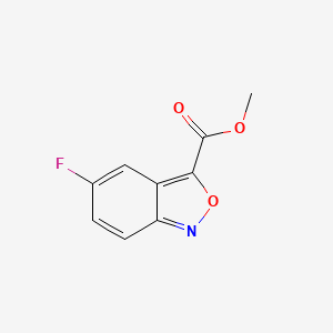 molecular formula C9H6FNO3 B13659436 Methyl 5-fluorobenzo[c]isoxazole-3-carboxylate 