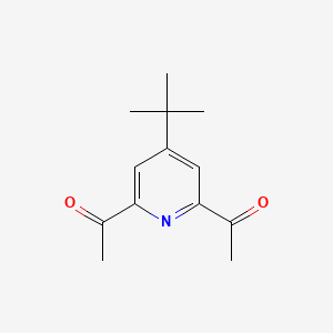 molecular formula C13H17NO2 B13659459 4-Tert.-butyl-2,6-diacetylpyridine 
