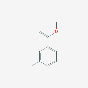 molecular formula C10H12O B13659501 1-(1-Methoxyethenyl)-3-methylbenzene CAS No. 67471-37-8