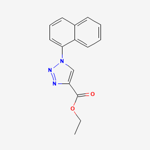 molecular formula C15H13N3O2 B13659504 Ethyl 1-(1-naphthyl)-1H-1,2,3-triazole-4-carboxylate 