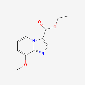 molecular formula C11H12N2O3 B13659534 Ethyl 8-methoxyimidazo[1,2-a]pyridine-3-carboxylate 