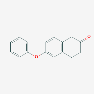 molecular formula C16H14O2 B13659541 6-Phenoxy-3,4-dihydronaphthalen-2(1H)-one 