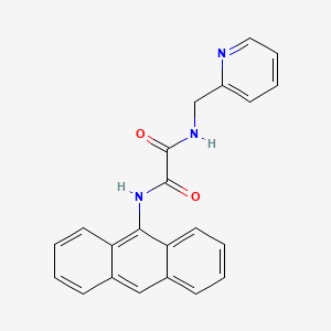 molecular formula C22H17N3O2 B13659546 N1-(Anthracen-9-yl)-N2-(pyridin-2-ylmethyl)oxalamide 