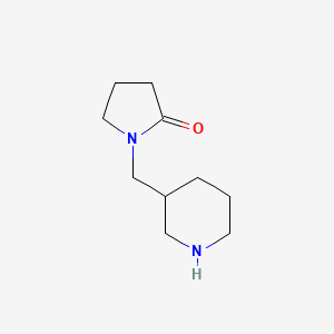 molecular formula C10H18N2O B1365957 1-(Piperidin-3-ylmethyl)pyrrolidin-2-one CAS No. 876709-32-9